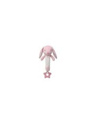 KIOKIDS CONEJO SONAJERO ROSA 16 CM